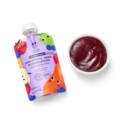 Mixed Berry, Apple & Sweet Potato Pouch - 3.5oz - Good & Gather™