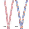 Hello Kitty Flowers 22” Blue & Pink Lanyard WIth ID Sleeve - 4 of 4