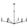 Capital Lighting Grady 6 - Light Chandelier in  Black Iron - 2 of 3