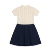 Hope & Henry Girls'  Short Sleeve French Schoolgirl Sweater Dress, Infant - 3 of 4