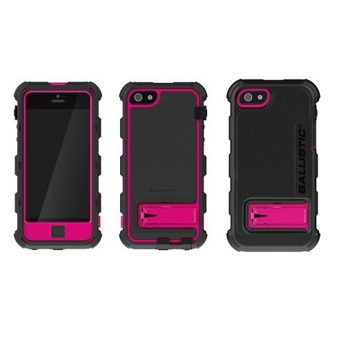 iphone 5c pink with black case