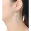 Guili Sterling Silver Dangle Earrings with Colored Cubic Zirconia in Ladder Style — a bold yet elegant piece to elevate your look - 2 of 3