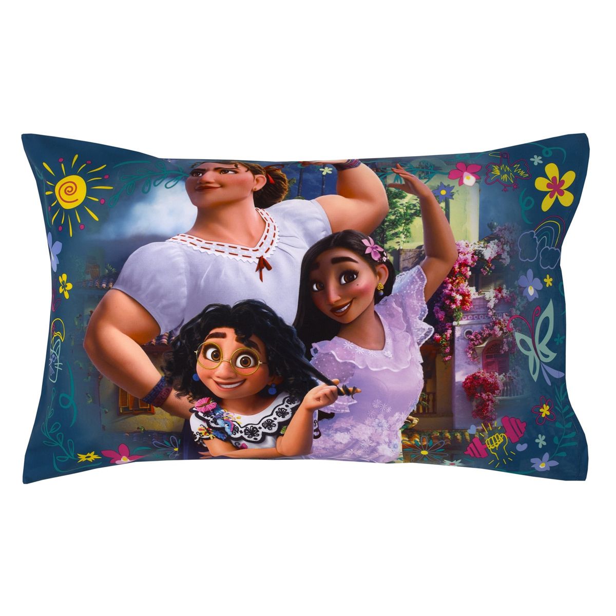 Disney Encanto Power Trio Purple and Teal 4 Piece Toddler Bed Set - thumbnail 5