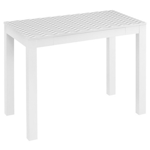 George Parsons Desk With Drawer White Chevron Room Joy Target