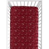 Sweet Jojo Designs Boy or Girl Gender Neutral Unisex Fitted Crib Sheets Set Wild West Cowboy Red Brown and Off White 2pc - 3 of 4