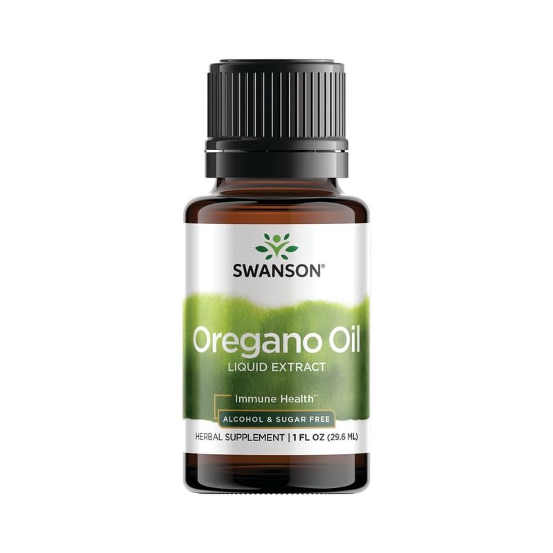 Swanson Herbal Supplements Oregano Oil Liquid Extract 13 mg 1 fl oz Liquid, 1 of 3