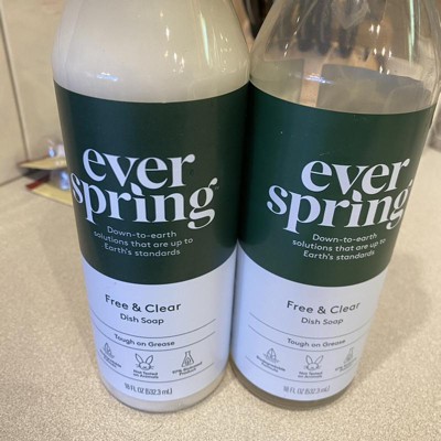 Free & Clear Liquid Dish Soap - 18 Fl Oz - Everspring™ : Target