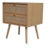 Vynxaria Night Table with Drawer Bedside Storage Easy Assembly Wooden Nightstand for Bedroom - 4 of 4