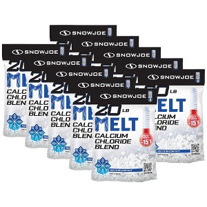Snow Joe 10 Pack Calcium Chloride Ice Melt Snow Removal, 20 Lbs, Blue, MELT20ESB - 1 of 4