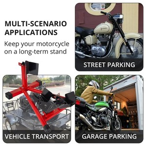 Garvee Motorcycle Wheel Chock, 16"-21" Front Stand , 1500 lbs Capacity Motorcycle Chock for Garage, Workshop, and Vehicle Transport - 1 of 4