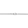 Black Bow Jewelry 1.2mm 14k White Gold Solid Diamond Cut Spiga Chain Necklace - 4 of 4