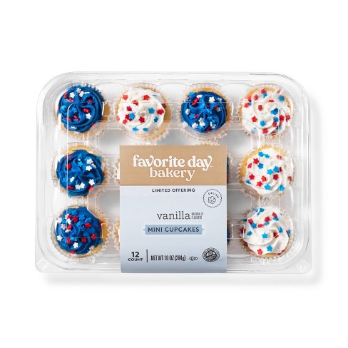 Patriotic Vanilla Mini Cupcakes - 12ct - Favorite Day™ - image 1 of 3