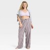 Women's Flannel Wide Leg Pajama Pants - Wild Fable™ - 3 of 3