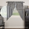 Annie Buffalo Black Check Prairie Short Panel Set of 2 63x36x18 VHC Brands - 2 of 4