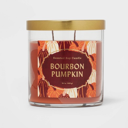 Lidded Glass Jar Bourbon Pumpkin Candle - Opalhouse™ - image 1 of 3