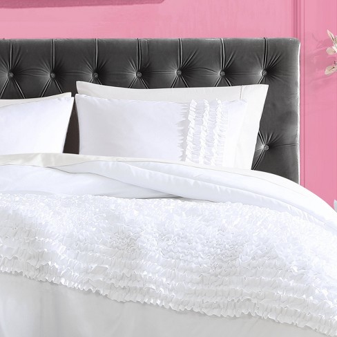 Romantic Ruffles Solid Comforter Set - Betseyville : Target