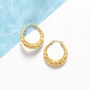 Ross-Simons 14kt Yellow Gold Floral Hoop Earrings - 4 of 4