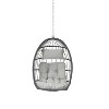 PAGED Outdoor Rattan Swing Chair with Water Resistant Cushion and UV Resistant Frame,Egg Chair for Patio,Porch,Garden - 4 of 4