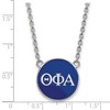 Black Bow Jewelry Sterling Silver Theta Phi Alpha Greek Life Necklace 18 Inch - 2 of 4