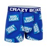 Mens Crazy Boxer Bud Light Repeating Logo Boxer Briefs - 4 of 4