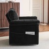 MAYEERTY 33 Inch Oversized Swivel Lounge Chair, Corduroy Plush Cushioned Rotatable, Living Room Bedroom Office Kids Room, Small Spaces - 2 of 4