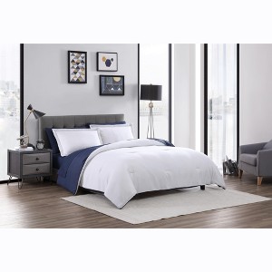 Kate Aurora Dorm Accents Brasilia Reversible 7 Piece Bed in a Bag Comforter & Sheets Set - 1 of 4