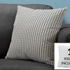 TopComfy Support Pillow Decorative Throw Pillow with Elegant Dot Design for Sofa or Bed Use, Gray, 17"*17"*2" - 2 of 4