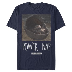 Men's Star Wars The Mandalorian The Child Power Nap T-Shirt - 1 of 4