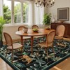 Tiger and Leopard Area Rug for Living Room Washable Non Slip Low Pile Rugs Botanical Jungle Animal Print Stain Resistant Floor Cover for Bedroom - 3 of 4