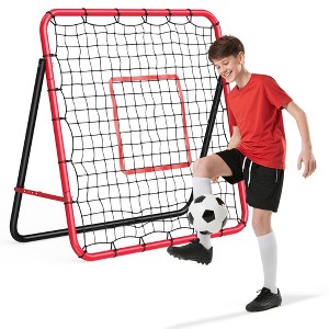 4x4 Ft Adjustable Soccer Rebounder Net – Heavy Duty Football Trainer for Backyard/Field (2-Pack) - 1 of 4