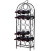 Kings Brand Furniture 23 Bottles Freestanding Floor Metal Wine Rack Stand, Liquor Bottle Holder Stand, Pewter - 2 of 3