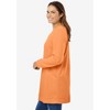 Woman Within Plus Size High Pile Fleece Sweatshirt Tunic - 4 of 4