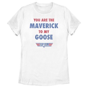 Women's Top Gun You Are the Maverick to My Goose T-Shirt - 1 of 4