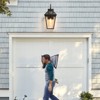 HANPURE 21 Outdoor Wall Lantern – Modern Black Metal & Clear Glass Sconce for Porch, Patio, Garden (Bulb Not Included) - 4 of 4