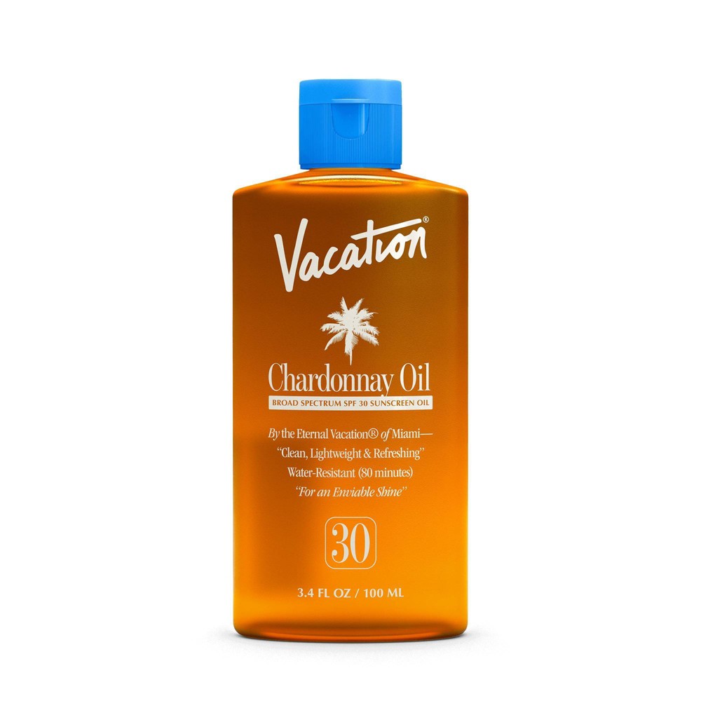 Photos - Sun Skin Care Vacation Chardonnay Oil Sunscreen - SPF 30 - 3.4 fl oz