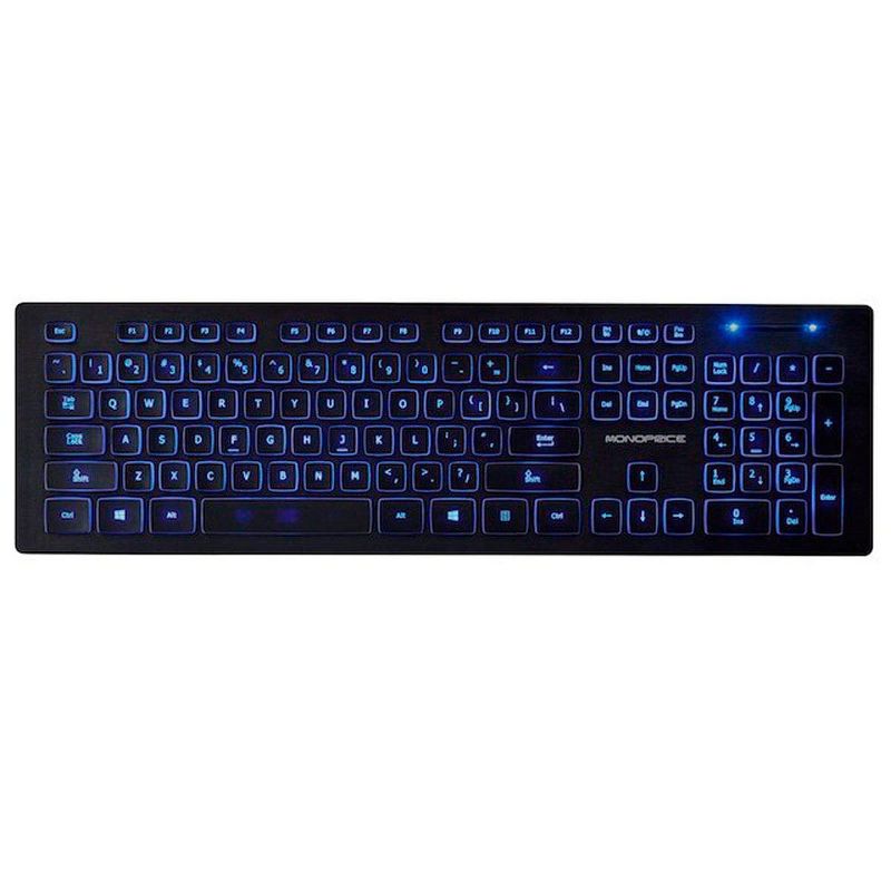 Monoprice Deluxe Backlit Keyboard - Black, Ideal for Office Desks, Workstations, Tables - Workstream Collection, 4 of 7