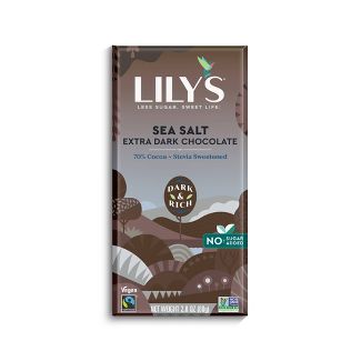 Lilys Sea Salt Extra Dark Chocolate Bar - 2.8oz