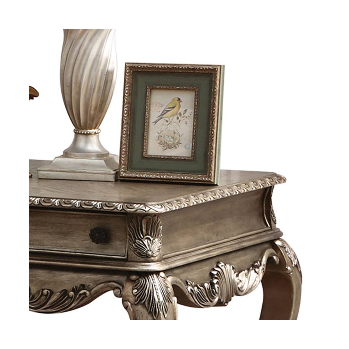 Acme Furniture Ragenardus Accent Table Vintage Oak Finish - thumbnail 3