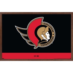 Trends International NHL Ottawa Senators - Logo 21 Framed Wall Poster Prints - 1 of 4