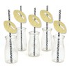 Big Dot of Happiness Gold Glitter Football Party Straws - No-Mess Real Glitter Cut-Outs & Decorative Baby Shower or Birthday Party Paper Straws -24 ct - 2 of 4