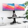 Mount-It! Electric Standing Desk Converter, Motorized Sit Stand Desk w/ Dual Monitor Mount & iPhone/Tablet Slot, Height Adjustable Workstation - 2 of 4