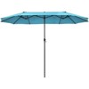 Tangkula 15FT Double-Sided Twin Patio Umbrella Extra-Large Market Umbrella for Outdoor - 3 of 4