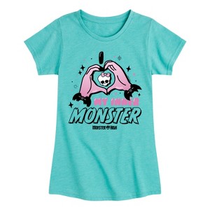 Girls' - Monster High - I Heart My Inner Monster Fitted Short Sleeve Graphic T-Shirt - 1 of 4