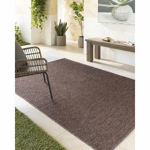 Hauteloom Nuela Dark Brown Area Rug - 1 of 4