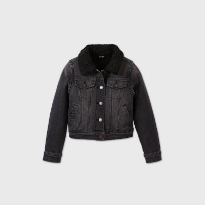 baby sherpa denim jacket