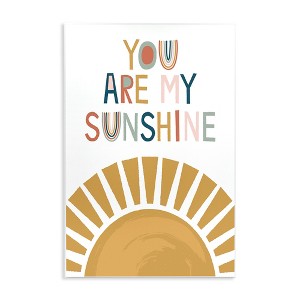 Stupell Industries You Are My Sunshine Phrase Children's Sun Rise, 10" x 15" - 1 of 4