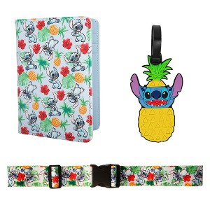 Disney Lilo and Stitch Passport Holder, Luggage Tag, Luggage Strap Gift Travel Set - 1 of 4