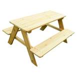 Rectangle Wooden Kids Picnic Table - Merry Products