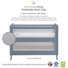 BreathableBaby Breathable Mesh 3-in-1 Convertible Crib, Steel Gray, Greenguard Gold Certified - 2 of 4