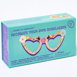 Journey of Something: Decorate Your Own Sunglasses, Heart Eyewear, DIY Craft Kit - 1 of 4